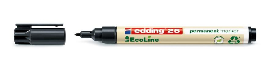 Image of Edding 25 EcoLine permanent marker Bullet tip Black