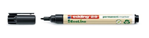 Edding 25 EcoLine permanent marker Bullet tip Black