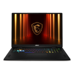 MSI Vector A18 HX A9WIG-076US AMD Ryzen™ 9 9955HX Netbook 18" Quad HD+ 64 GB DDR5-SDRAM 2 TB SSD NVIDIA GeForce RTX 5080 Wi-Fi 7 (802.11be) Windows 11 Pro Black