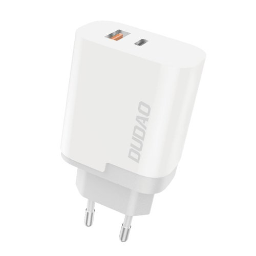 Image of DUDAO Charger 22.5W PD+ QC3.0 USB+ Type C White Universal AC Fast...