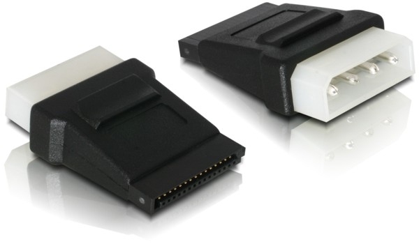 Image of DeLOCK Cable Power SATA HDD > 4pin male Black