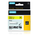 Dymo 18433/S0718470 Ribbon Vinyl black on yellow 19mm x 5,5m for Dymo Rhino 6-19mm/24mm