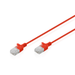 Digitus CAT 6 U-UTP Slim patch cable, 3 m, red