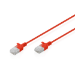 Digitus CAT 6 U-UTP Slim patch cable, 5 m, red