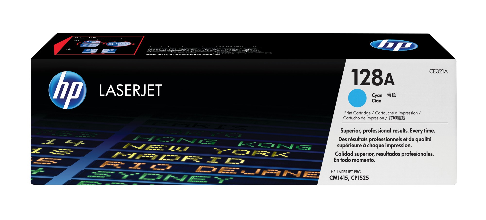 HP 128A (Yield: 1,300 Pages) Cyan Toner Cartridge