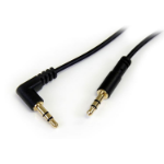 StarTech.com 1 ft Slim 3.5mm to Right Angle Stereo Audio Cable - M/M