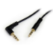 StarTech.com 1 ft Slim 3.5mm to Right Angle Stereo Audio Cable - M/M