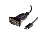 VALUE 12.99.1162 cable gender changer USB C DB9 / DB25 Black