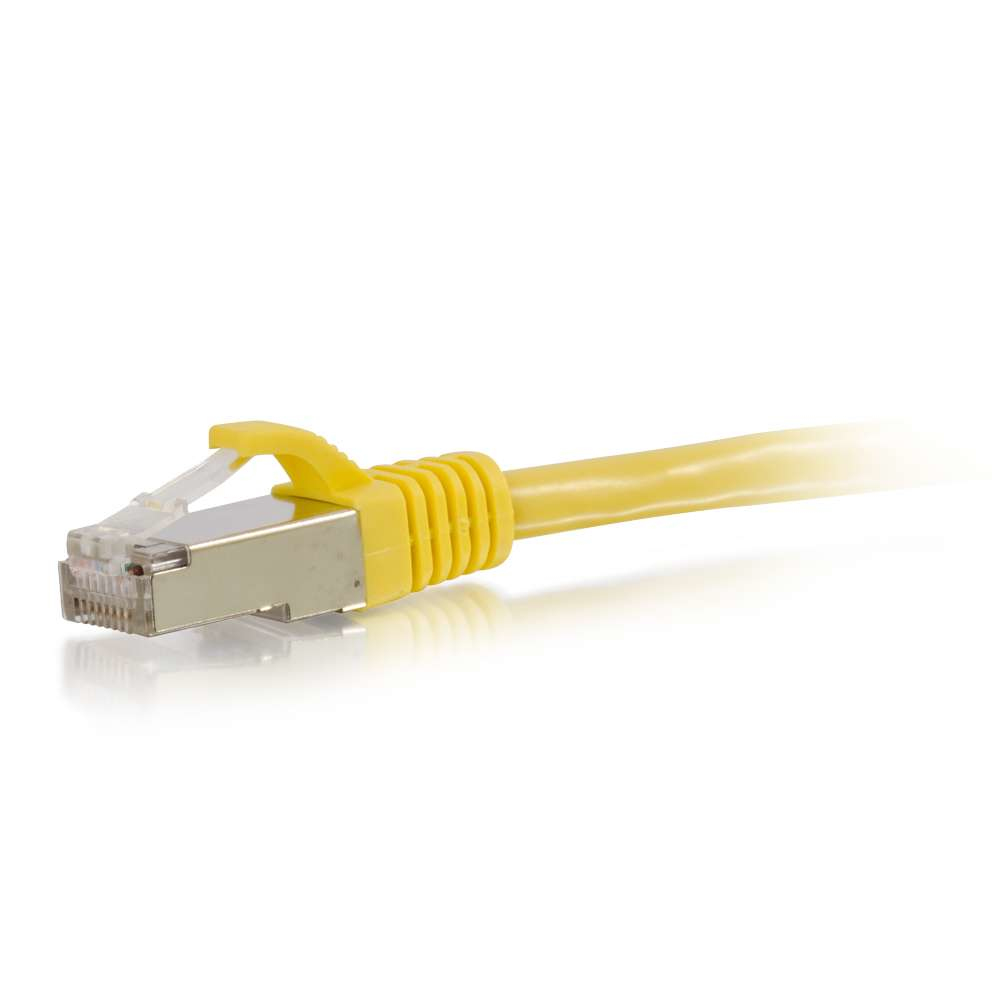 00871 C2G 15FT CAT6 SNAGLESS SHIELDED (STP) NETWORK PATCH CABLE - YELLOW
