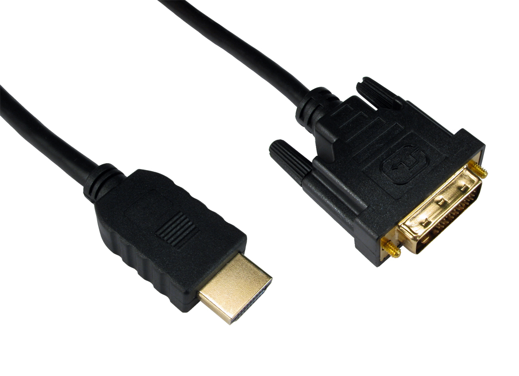 Cables Direct Black Hdmi - Dvi-D. 1M Hdmi Type A (Standard)