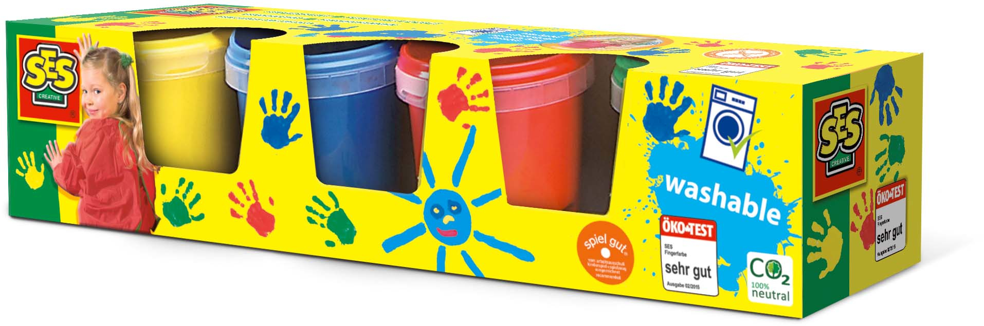 SES Creative Fingerpaint 4 colours x145ml