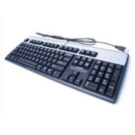 HP 434821-057 keyboard USB AZERTY French Black, Silver