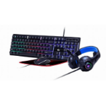 Gembird GGS-UMGL4-02 keyboard Mouse included Gaming USB QWERTY US English Black