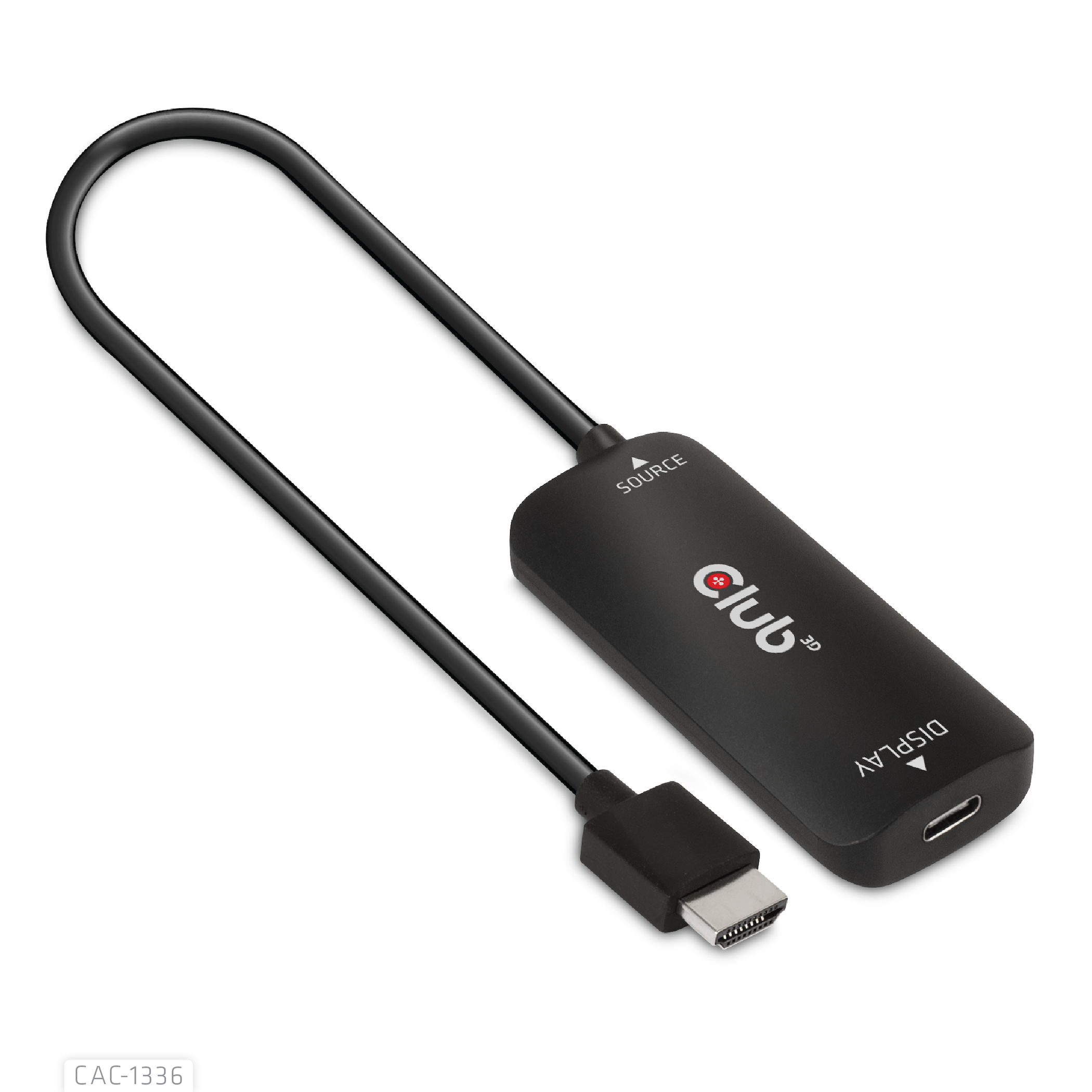 Image of CLUB3D HDMI + Micro USB to USB Type-C 4K120Hz or 8K30Hz M/F Active...