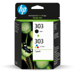 HP 3YM92AE/303 Printhead cartridge multi pack black + color 4ml Pack=2 for HP Envy Photo 6230/e