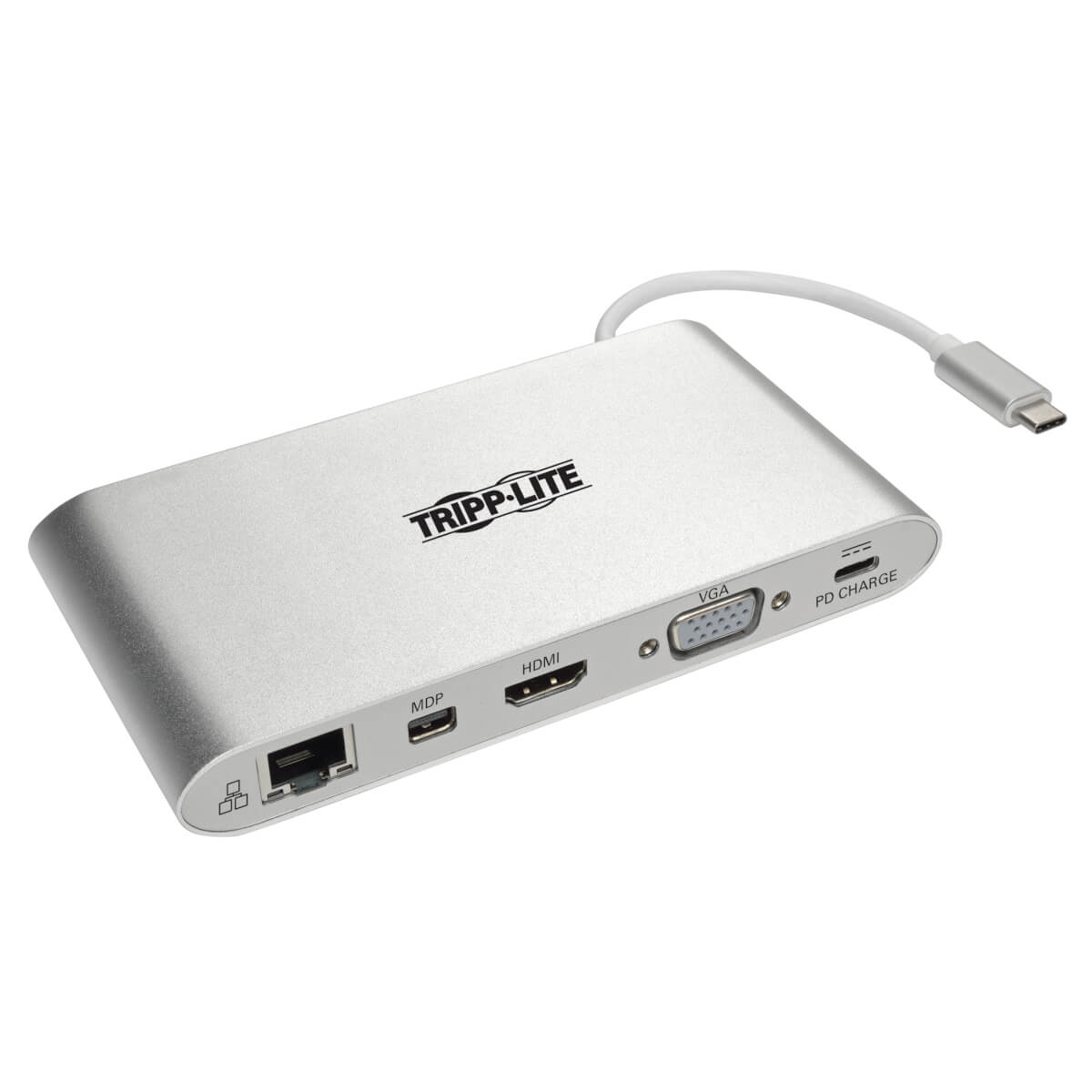 Image of Tripp Lite U442-DOCK1 USB-C Dock, Dual Display - 4K HDMI/mDP, VGA,...
