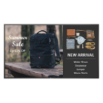 AG Neovo QM-6502 Digital signage flat panel 163.8 cm (64.5") LCD 400 cd/m² 4K Ultra HD Black