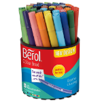 Berol 2057597 Broad Felt Tip Colouring Pens Assorted colours 1.2mm Tub of 42