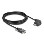 DeLOCK USB 2.0 Cable USB Type-C male with screws to USB Type-C male with screws angled left / right PD 3.0 60 W 5 m