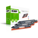 KMP 1226,0030 tonercartridge 3 stuk(s) Cyaan, Magenta, Geel
