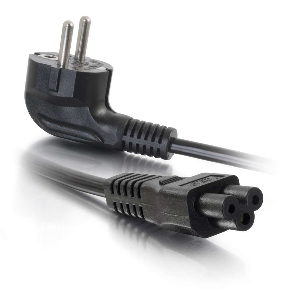 Image of C2G 1m European Laptop Power Cord (CEE 7/7 to IEC 60320 C5)