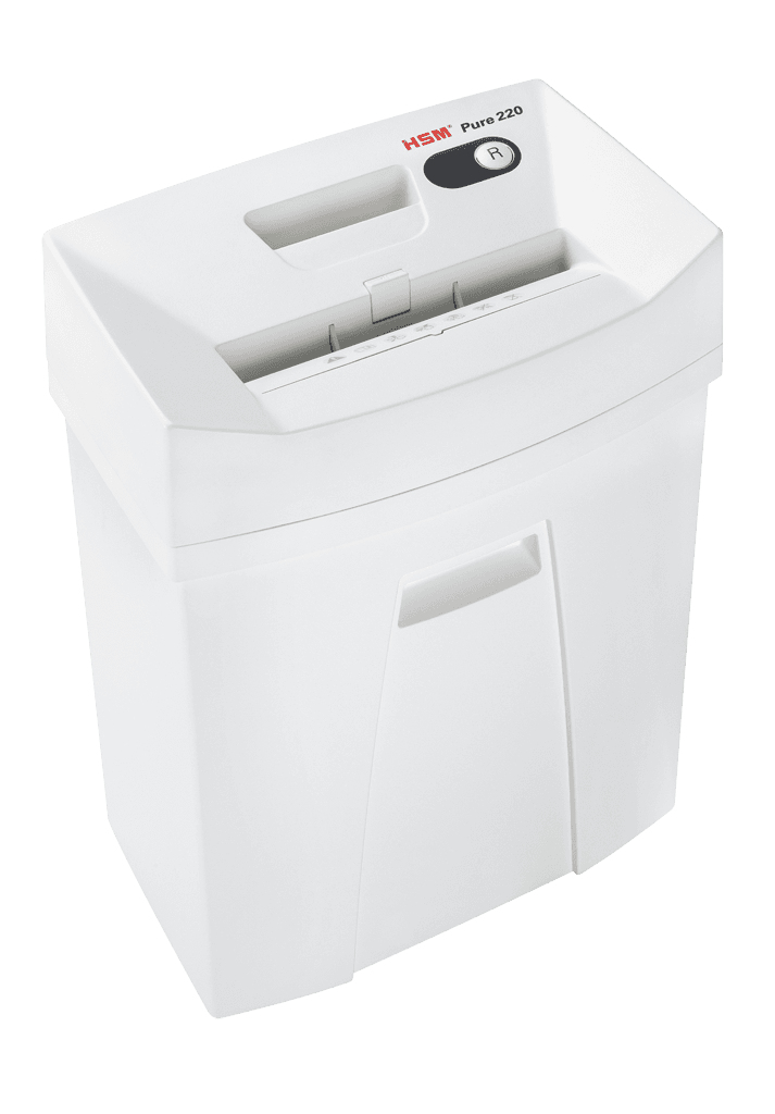 HSM Pure 220 dokumentförstörare Partikelsnitt 22,5 cm Vit