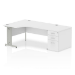 Dynamic Impulse Left Crescent Desk Workstation