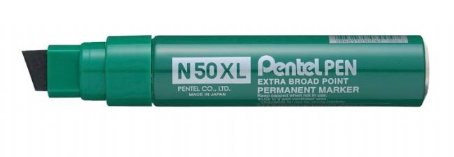 Image of Pentel N50XL permanent marker Green Chisel tip 6 pc(s)