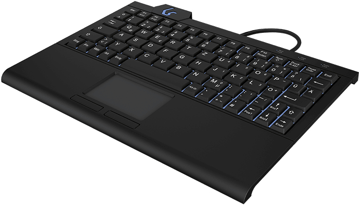 KeySonic KSK-3210ELU (DE) keyboard Home USB QWERTZ German Black