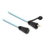 DeLOCK 87889 InfiniBand en Glasvezelkabel 2 m LC Aqua-kleur