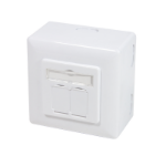 LogiLink NP0039A socket-outlet RJ-45 Metallic, White