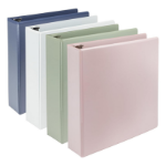 Samsill Durable ring binder Letter Dark Blue, Green, Pink, White