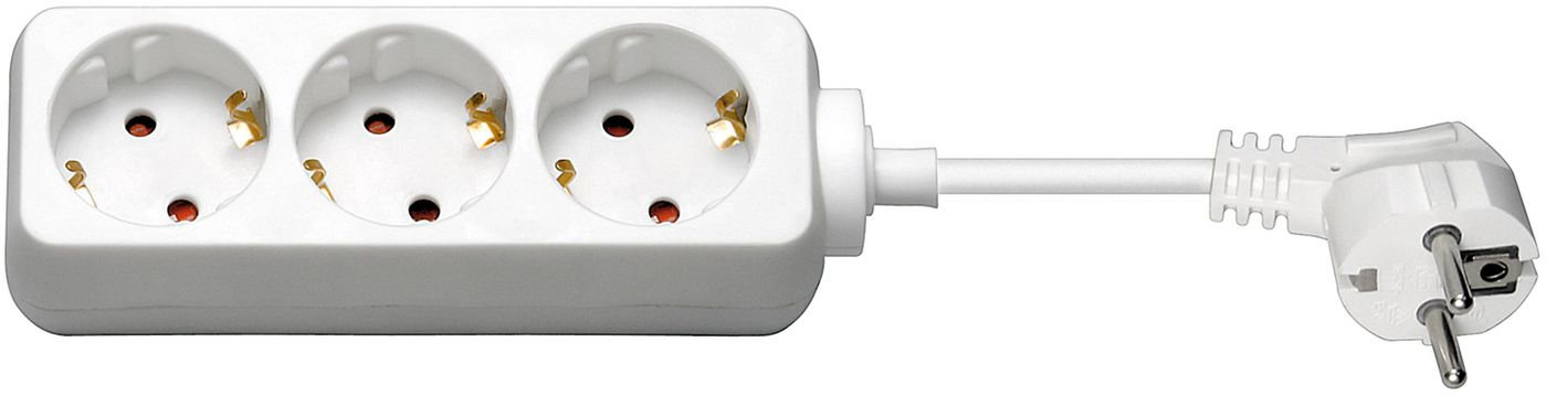 Image of Microconnect 51293 power extension 1.5 m 3 AC outlet(s) Indoor White
