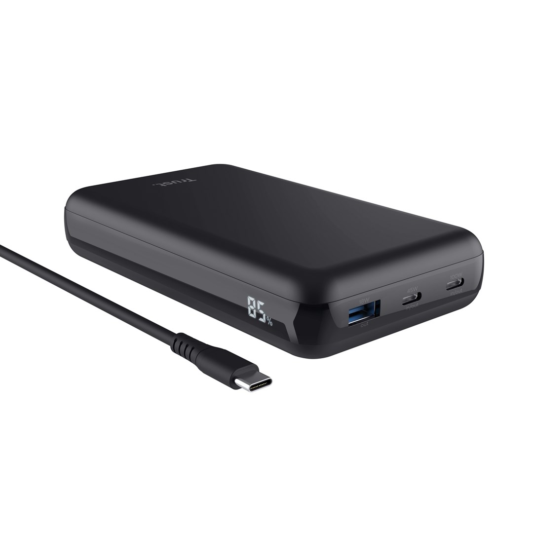 Tru st Laro - 100 W laptop power bank (black)