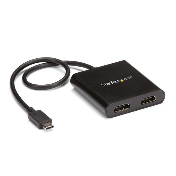 Image of StarTech.com 2-Port Multi Monitor Adapter - USB-C to 2x HDMI Video...
