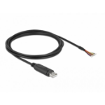 DeLOCK 90416 seriële kabel Zwart 2 m USB 2.0 RS-232