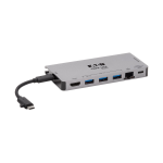 Tripp Lite U442-DOCK5D-GY laptop dock/port replicator Wired USB 3.2 Gen 1 (3.1 Gen 1) Type-C Gray