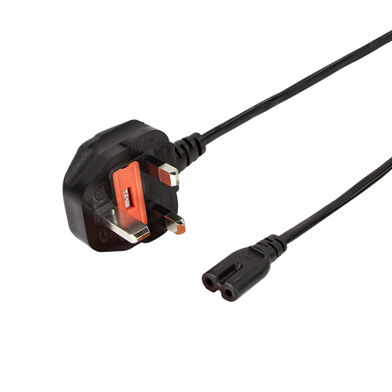 Image of LogiLink Power cable, BS 1363 (UK) to IEC C7, black, 1.8 m