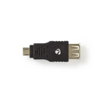 Nedis CCBW60901AT cable gender changer Micro B Male USB A Female Anthracite