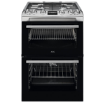 AEG 5000 Series 60cm Dual Fuel Cooker - Stainless Steel