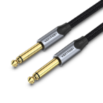 Vention AUDIO 6.3mm M-M Braided Cable Aluminium 5.0m BASHJ
