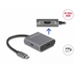 DeLOCK USB Type-C Splitter (DP Alt Mode) to 2 x HDMI MST with USB Type-C PD