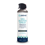 Platinet Gas/Air Duster, 600ml Can, Trigger Nozzle, Gently Remove Dust and Debris from sensitive electronics such as keyboards/laptops, contains no CFC, FCKW or CKW