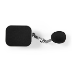 Nedis ERGOCAR100ME office/computer chair part Black, Chrome Aluminium, Plastic Armrest