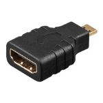 Goobay HDMI F-M Adapter HDMI 19p F HDMI 19p M Black