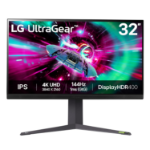 LG 32GR93U-B computer monitor 80 cm (31.5") 3840 x 2160 pixels 4K Ultra HD LCD Black, Grey, Purple