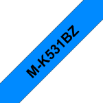 Brother MK-531BZ DirectLabel black on blue 9mm x 8m for Brother P-Touch M 9-12mm