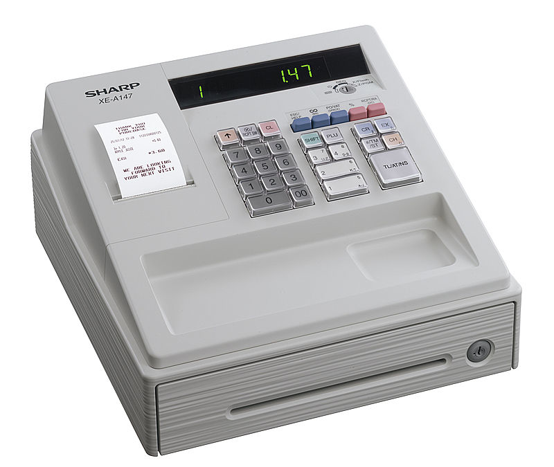 Sharp XEA-147WH cash register LED