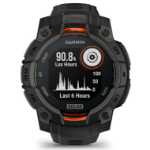 Garmin Instinct 3 Solar 2.29 cm (0.9") MIP 45 mm Digital 176 x 176 pixels Touchscreen Black GPS (satellite)