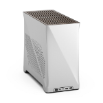 Fractal Design Design Era 2 ITX (Silver) Compact Case w/ Walnut Top, Mini ITX, Requires SFX/SFX-L PSU, 2 Fans, 3-Slot GPU & 280mm Radiator Support, USB-C